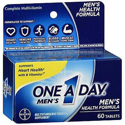 One-A-Day Men's Health Formula Complete Multivitamin -- 60 Tablets