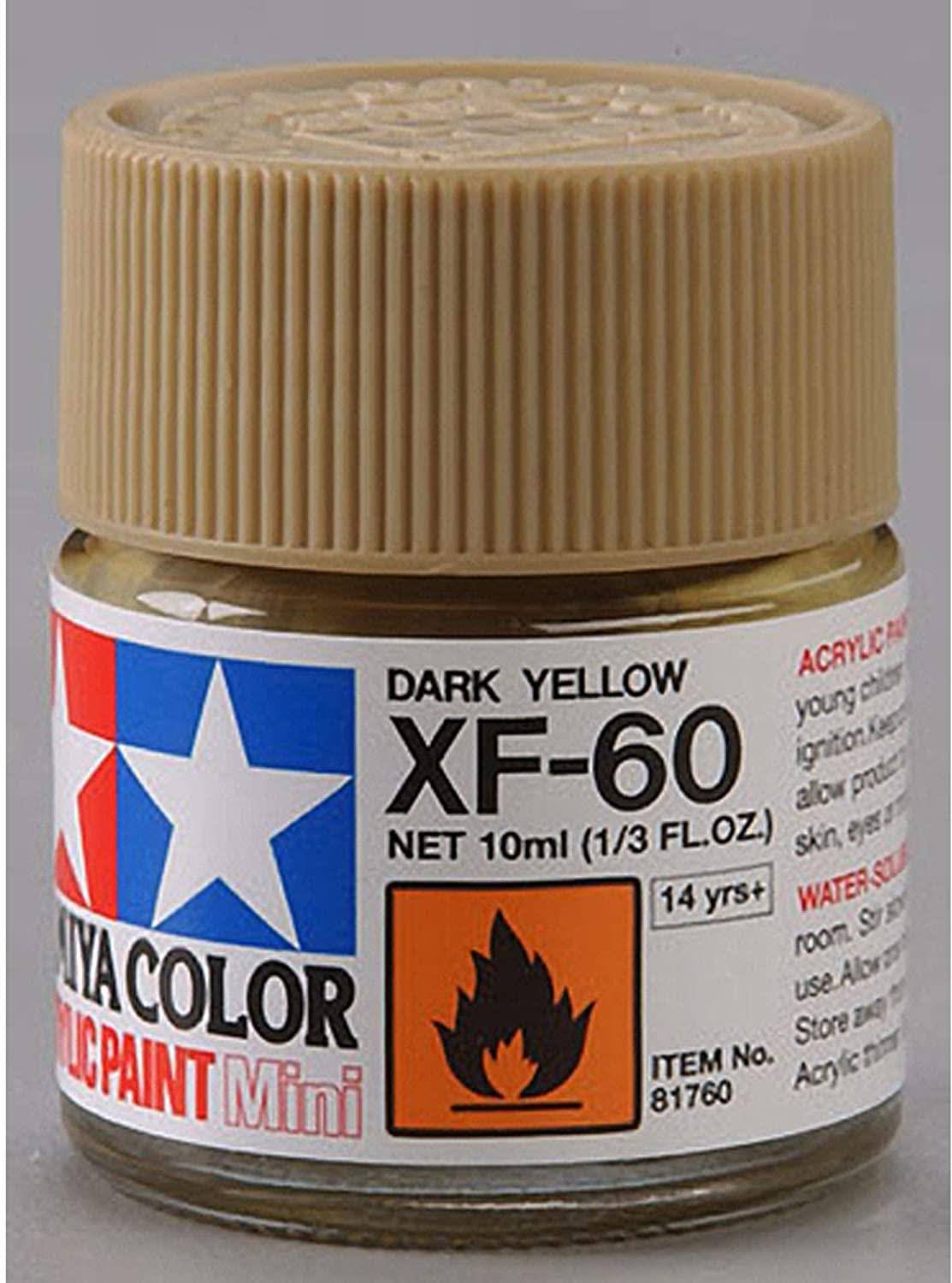 Tamiya Acrylic Mini XF-60 Dark Yellow Paint