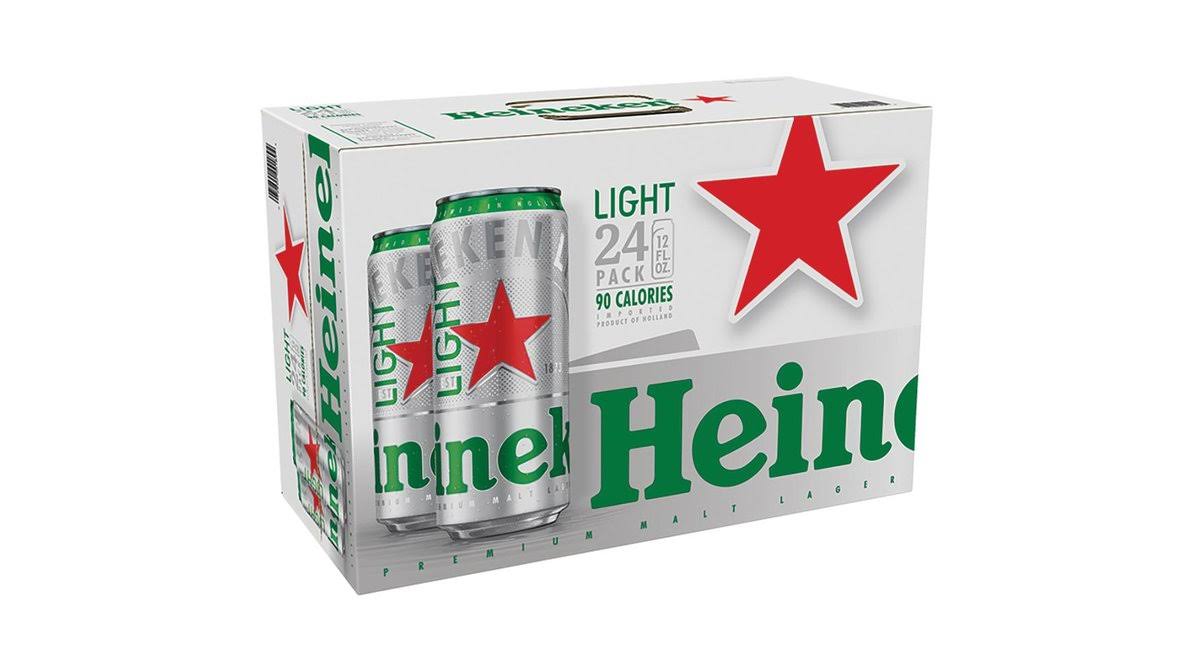 Heineken Premium Light Lager Beer - 24pk
