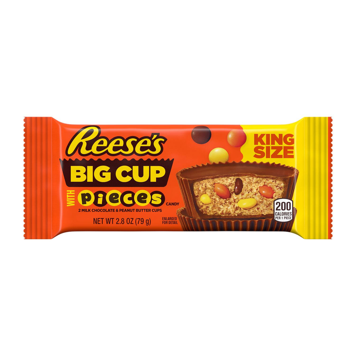 Reeses's Pieces Peanut Butter Cups - King Size, 79g