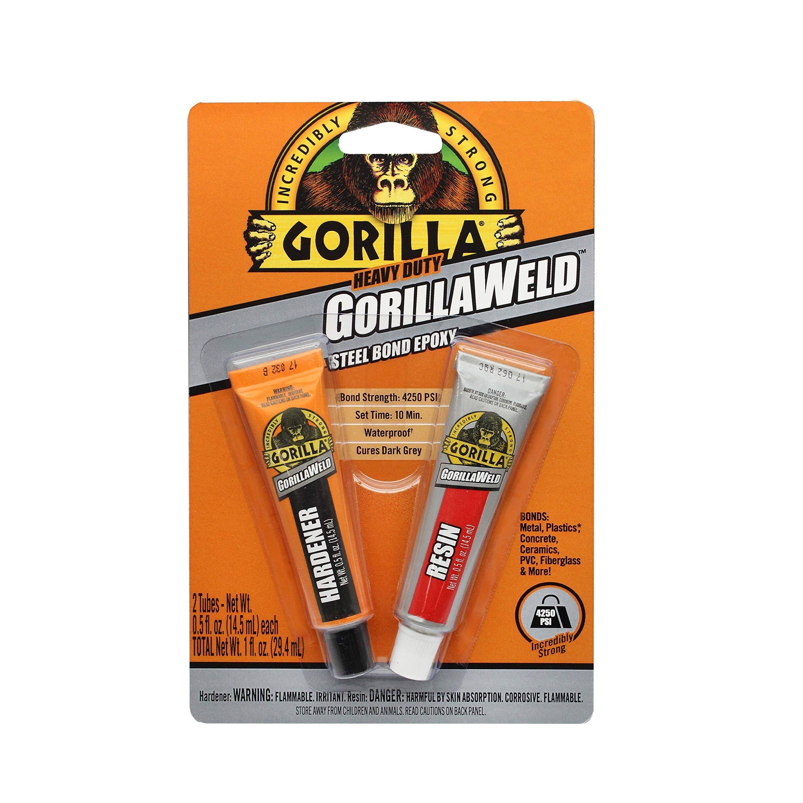 Gorilla Glue 4330101 Gorillaweld Heavy Duty Steel Bond Glue - 1oz
