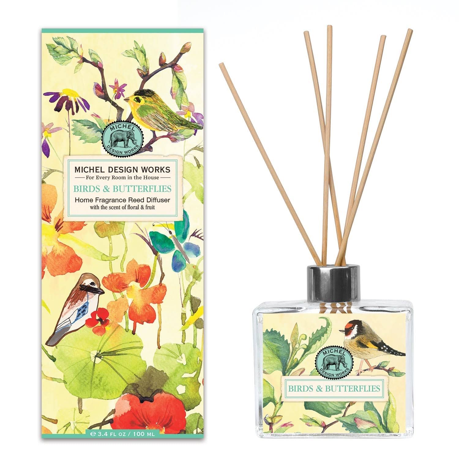 Michel Design Works : Birds & Butterflies Home Fragrance Reed Diffuser
