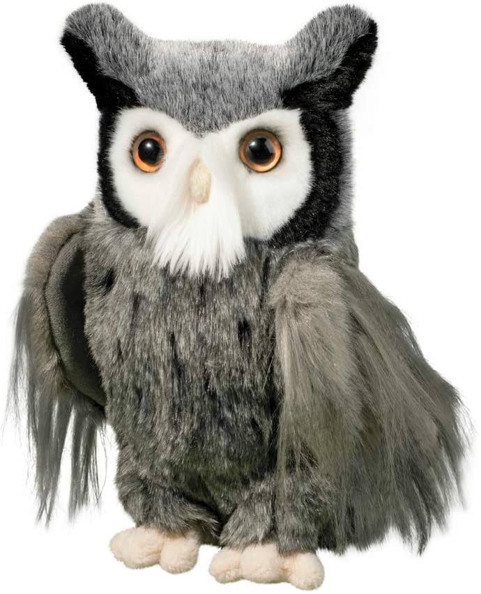 Douglas Cuddle Toy Plush Samuel Grey Great Horned Owl