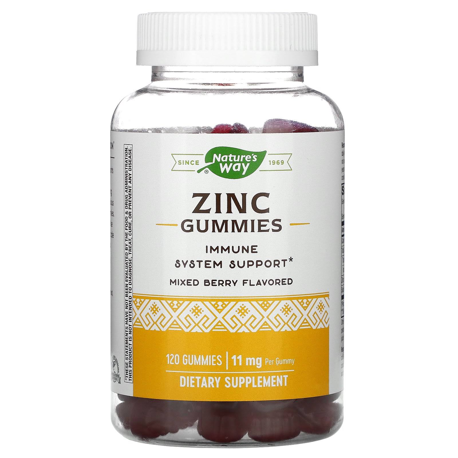 Nature's Way Zinc, 11 mg, Gummies, Mixed Berry - 120 gummies