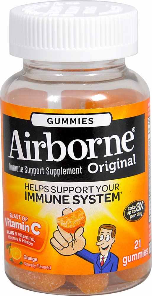 Airborne Vitamin C Gummies - Orange, 21 Count