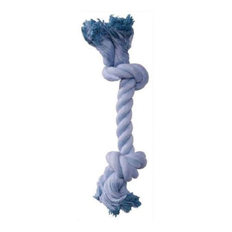 Dogit Baby Rope Bone - Small, Blue
