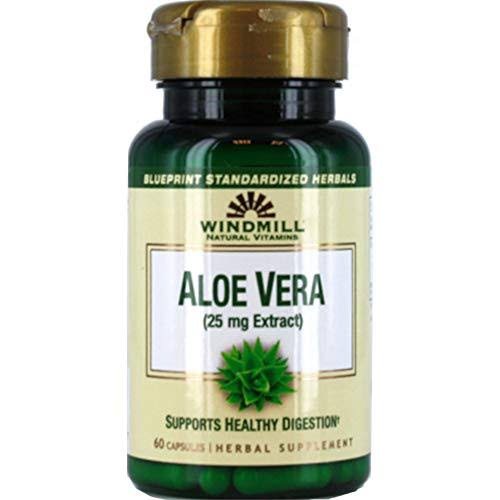 Windmill Natural Vitamins Aloe Vera (25mg Extract) 60 Capsules (Pack o