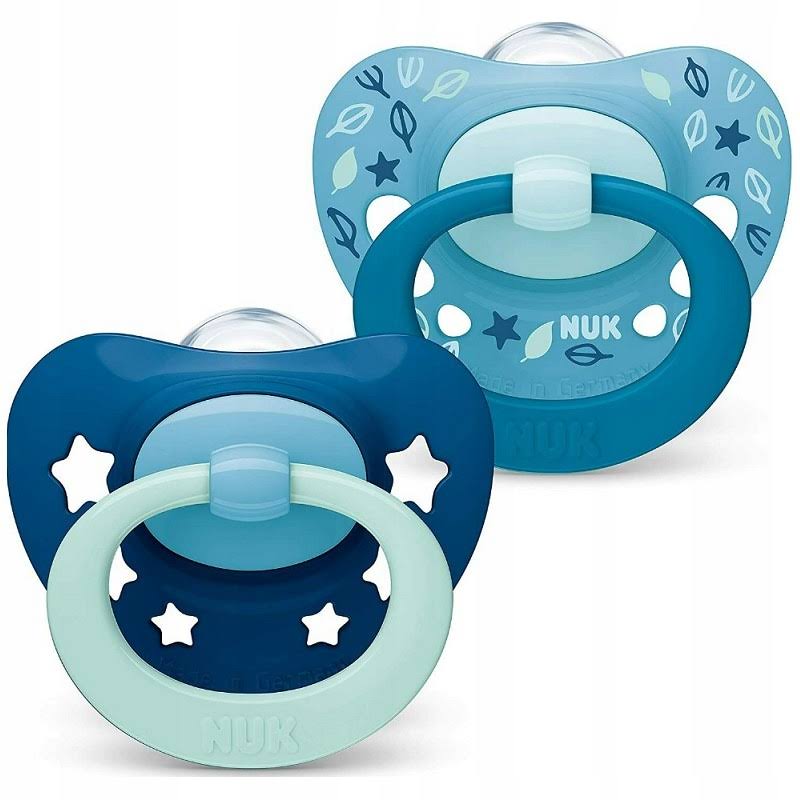 NUK Signature Silicone Soother 18-36M Blue