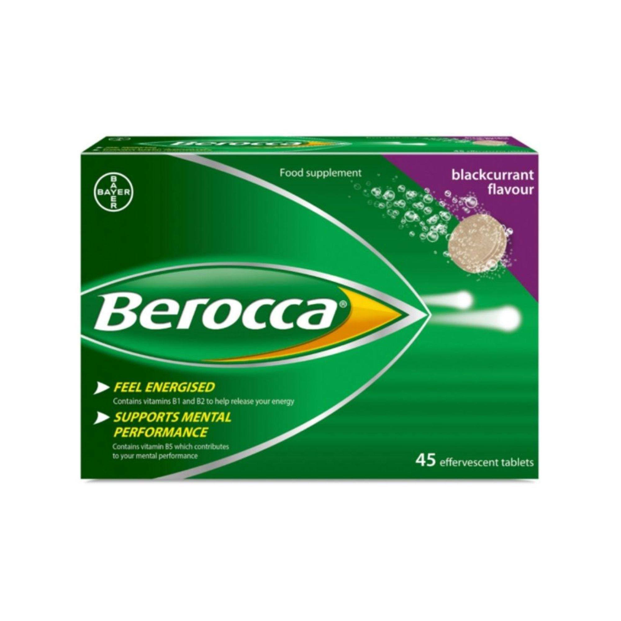 Berocca Effervescent Tablets - Blackcurrant, x45