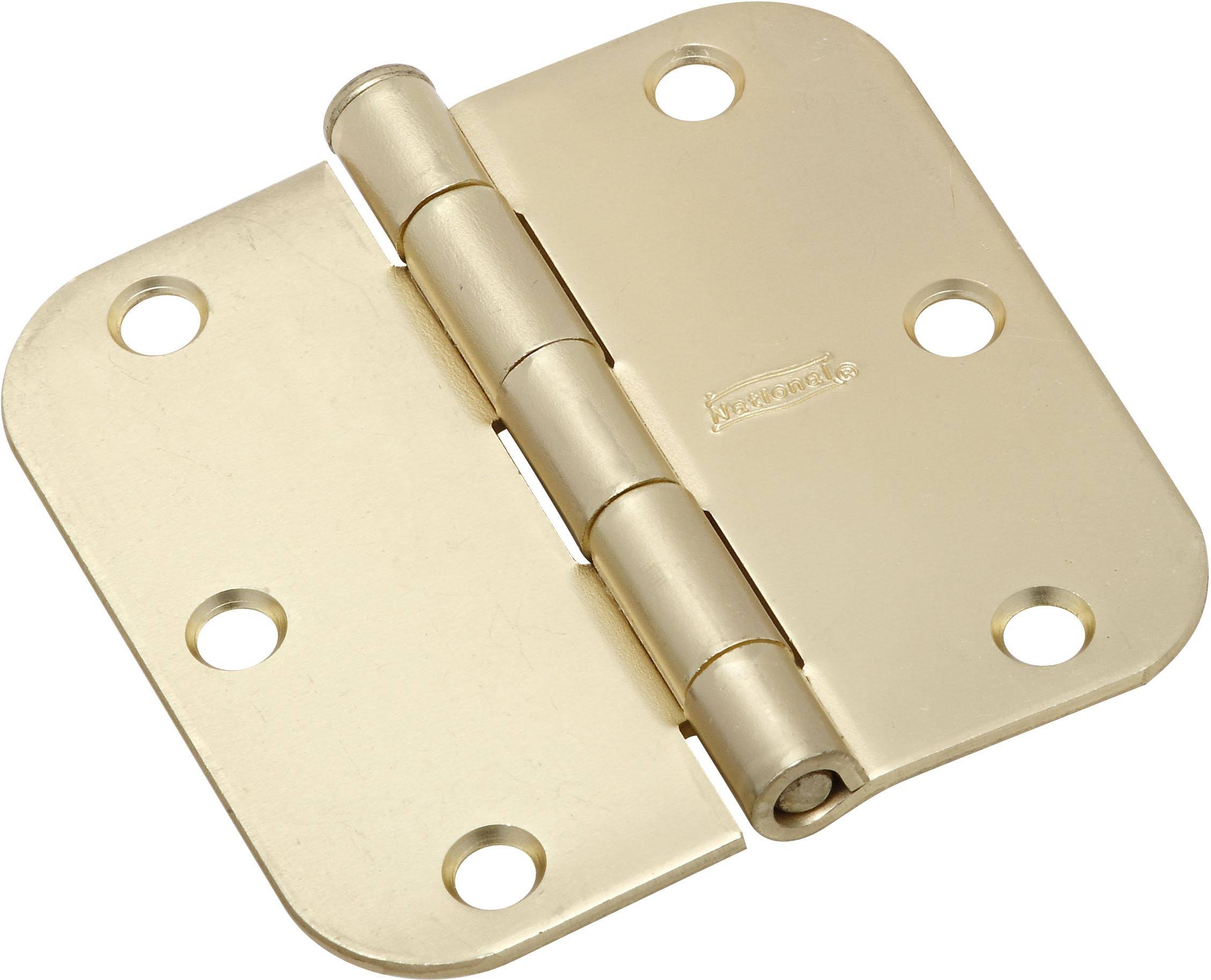 National Hardware 830226 Door Hinge - 3-5/8", Brass