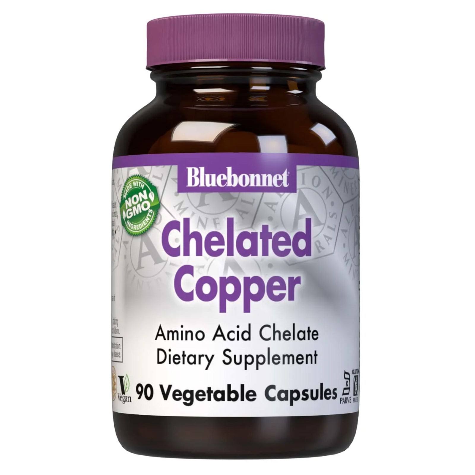 Bluebonnet Chelated Copper - 90 Vcaps