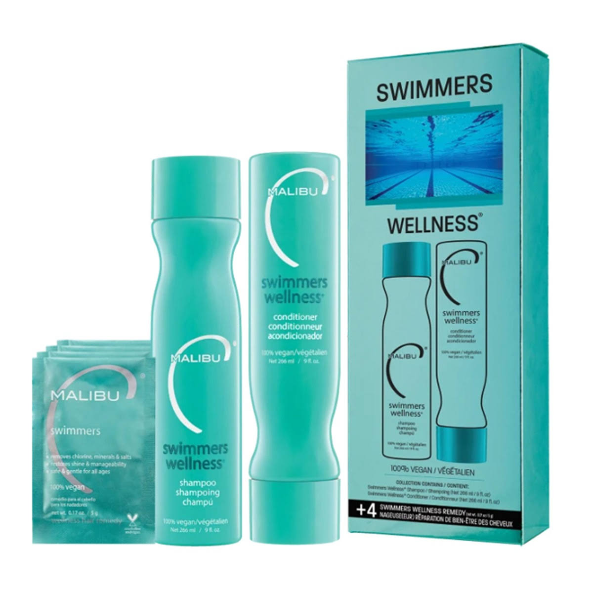Malibu c swimmers wellness shampoo and conditioner 9 oz each