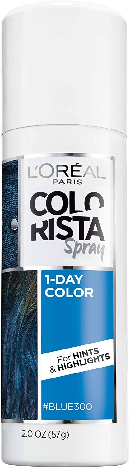 L'Oréal Paris Colorista 1 Day Hair Color Spray - 300 Blue, 2oz