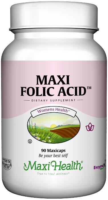 Maxi Health Kosher Maxi Folic Acid 800 mcg - 90 MaxiCaps