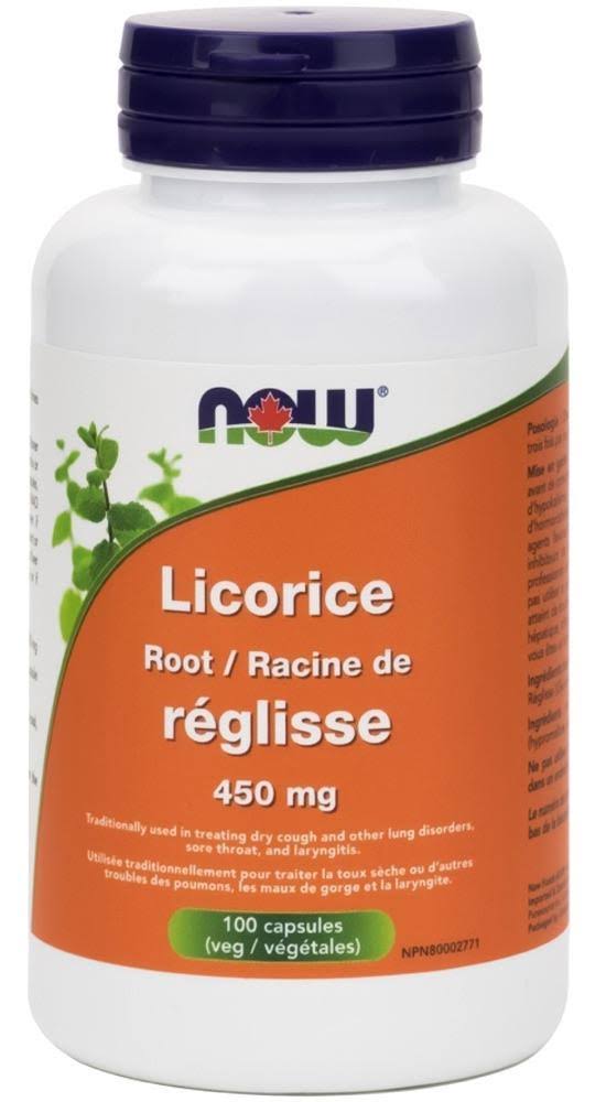 Now Licorice Root Herbal Supplement - 450mg, 100ct