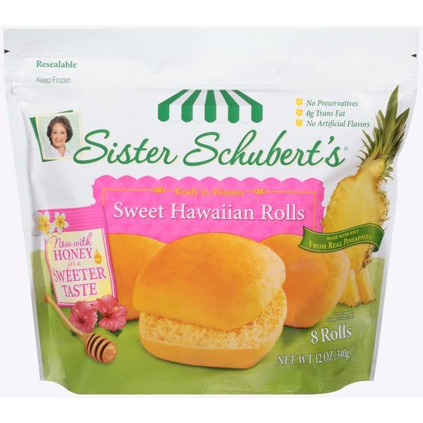 Sister Schubert's Hawaiian Rolls, Sweet - 12 oz