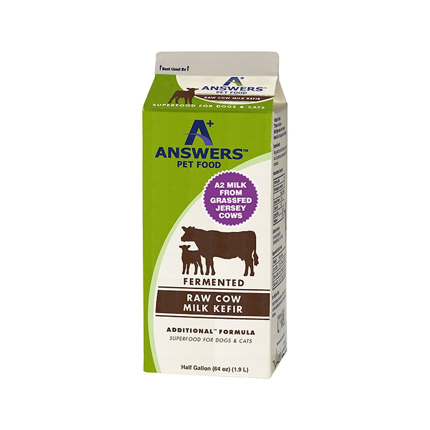 Answers Additional Fermented Raw Cow Milk Kefir for Cats & Dogs, 1-qt