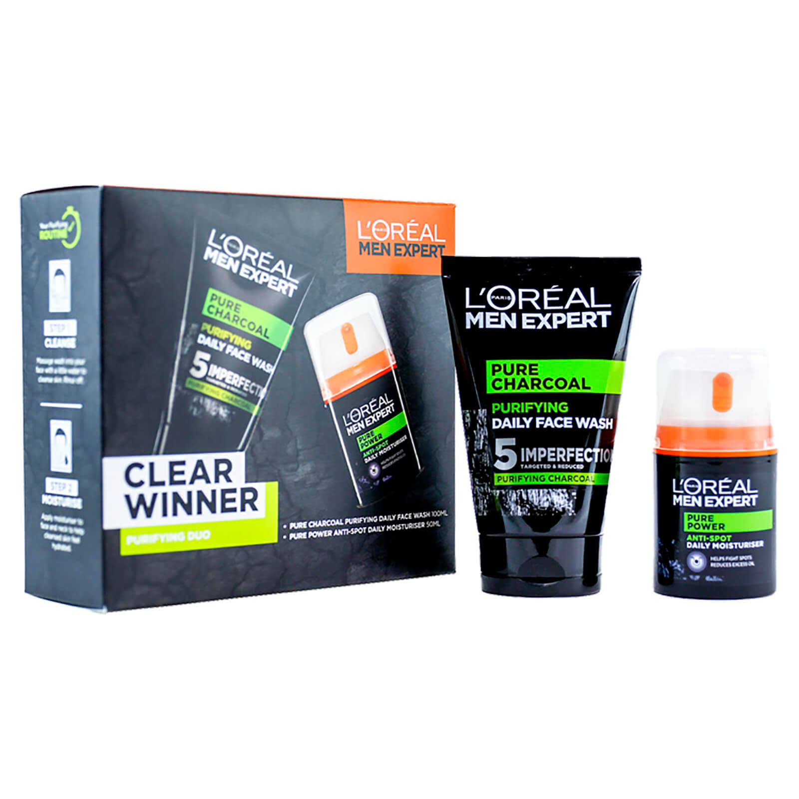 L'Oreal Men Expert Clear Winner Purifying Duo Gift Set for Him