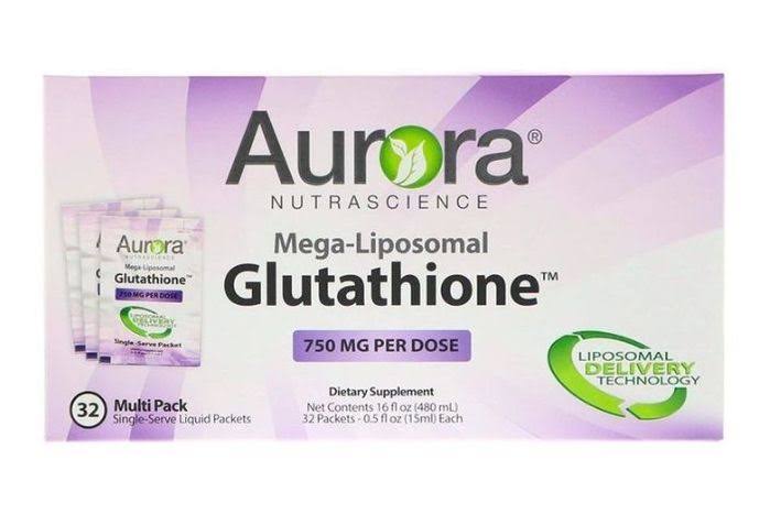 Aurora Nutrascience Mega Liposomal Glutathione Liquid Packets - 0.5 Fluid Ounces - Westerly Natural Market - Delivered by Mercato
