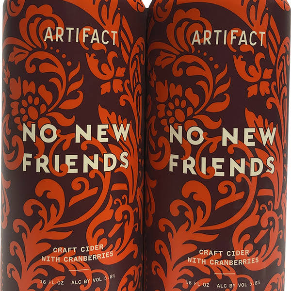 Artifact Cider No New Friends Can (16 oz x 4 ct)
