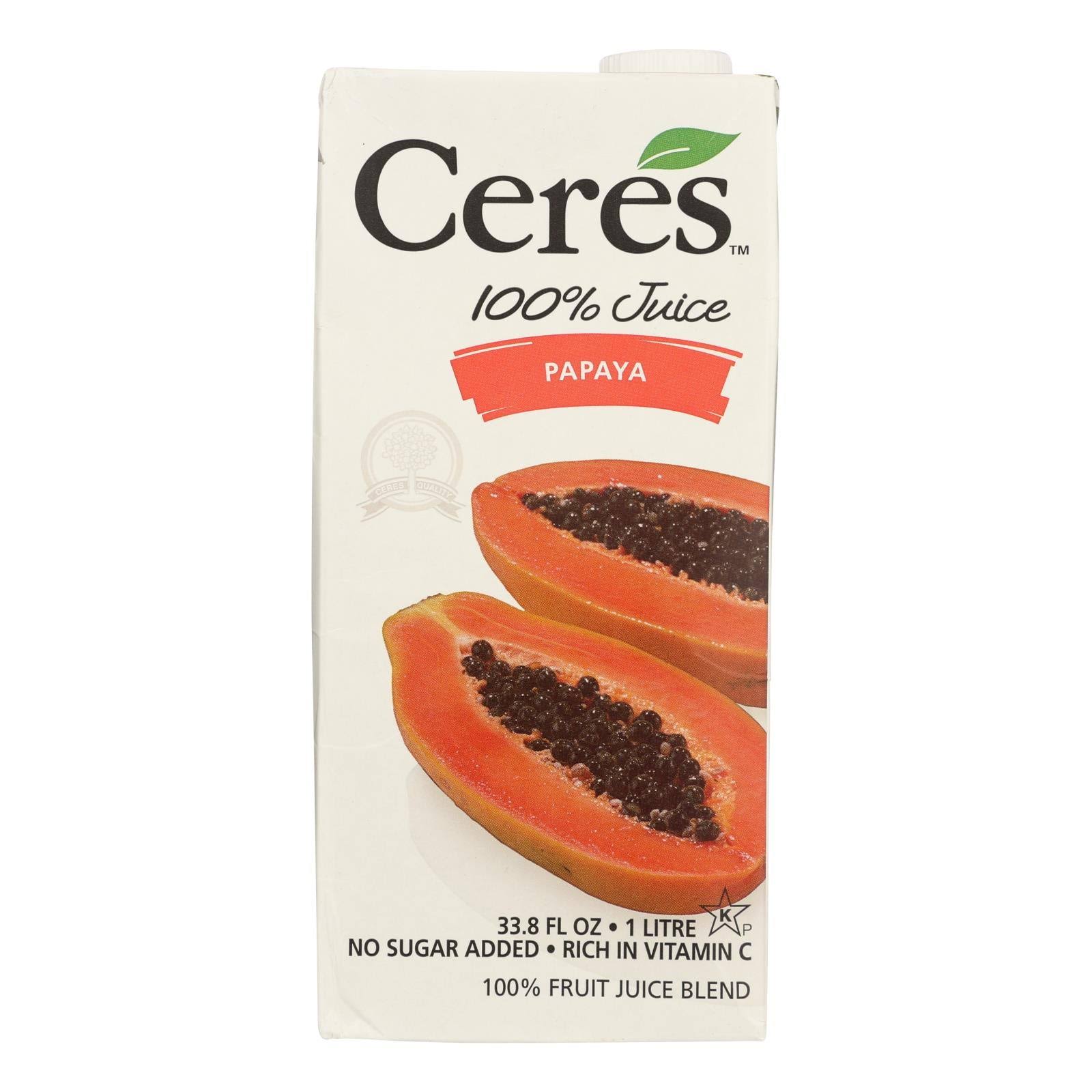Ceres Pure Papaya Juice - 33.8oz