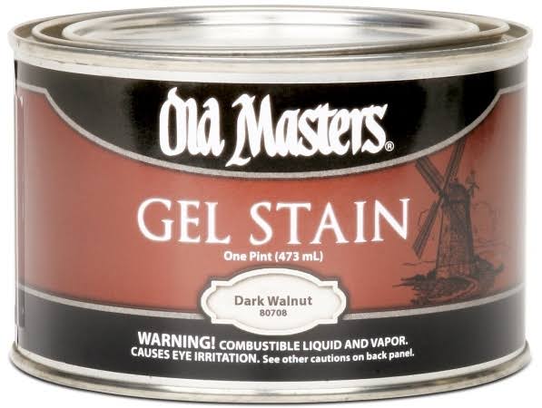 Old Masters 80708 Gel Stain - Dark Walnut, 1pt