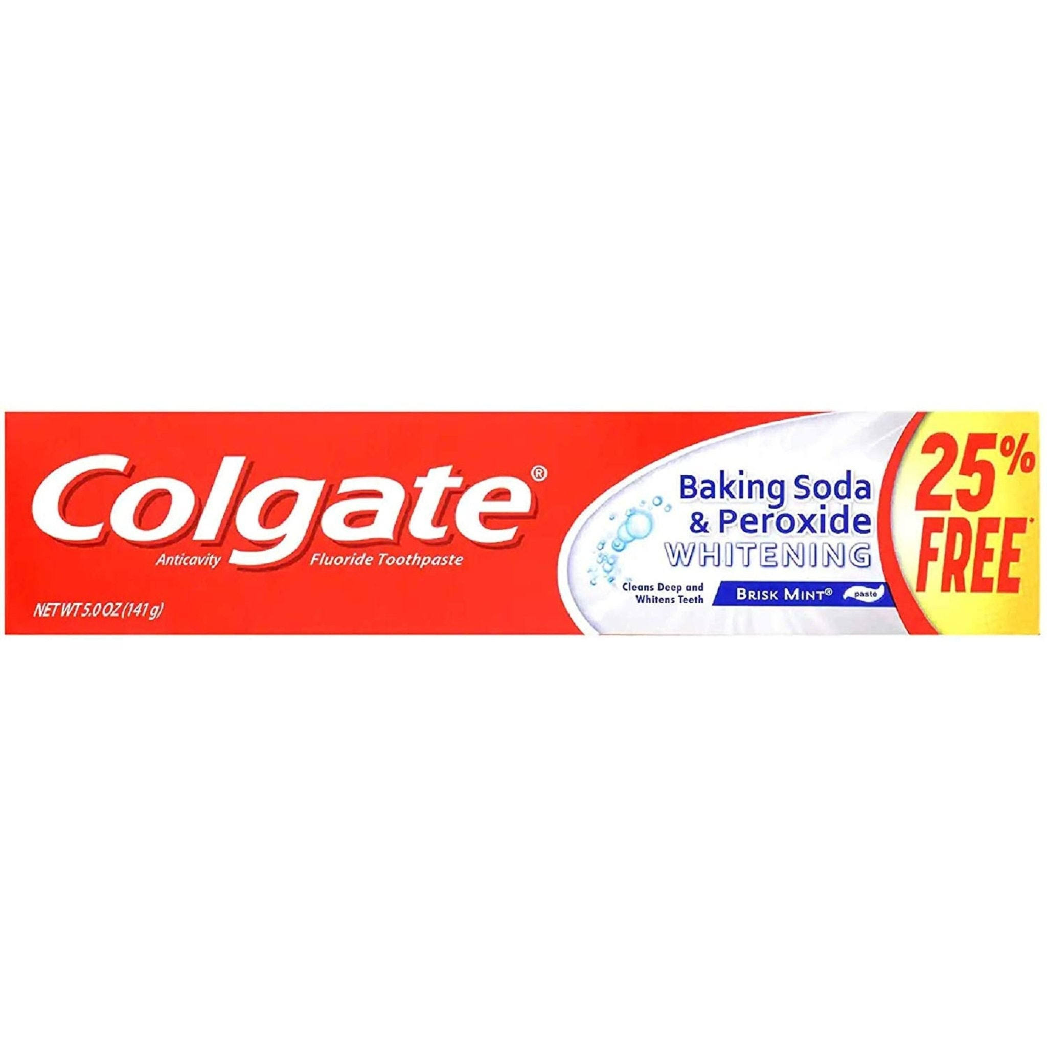 Colgate Toothpaste, Anticavity, Fluoride, Brisk Mint - 5.0 oz