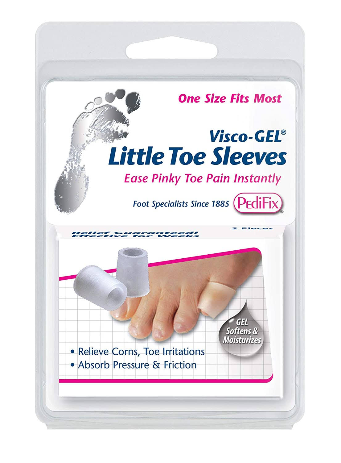 PediFix Visco Gel Little Toe Sleeves - 2ct B00e5ppi5i