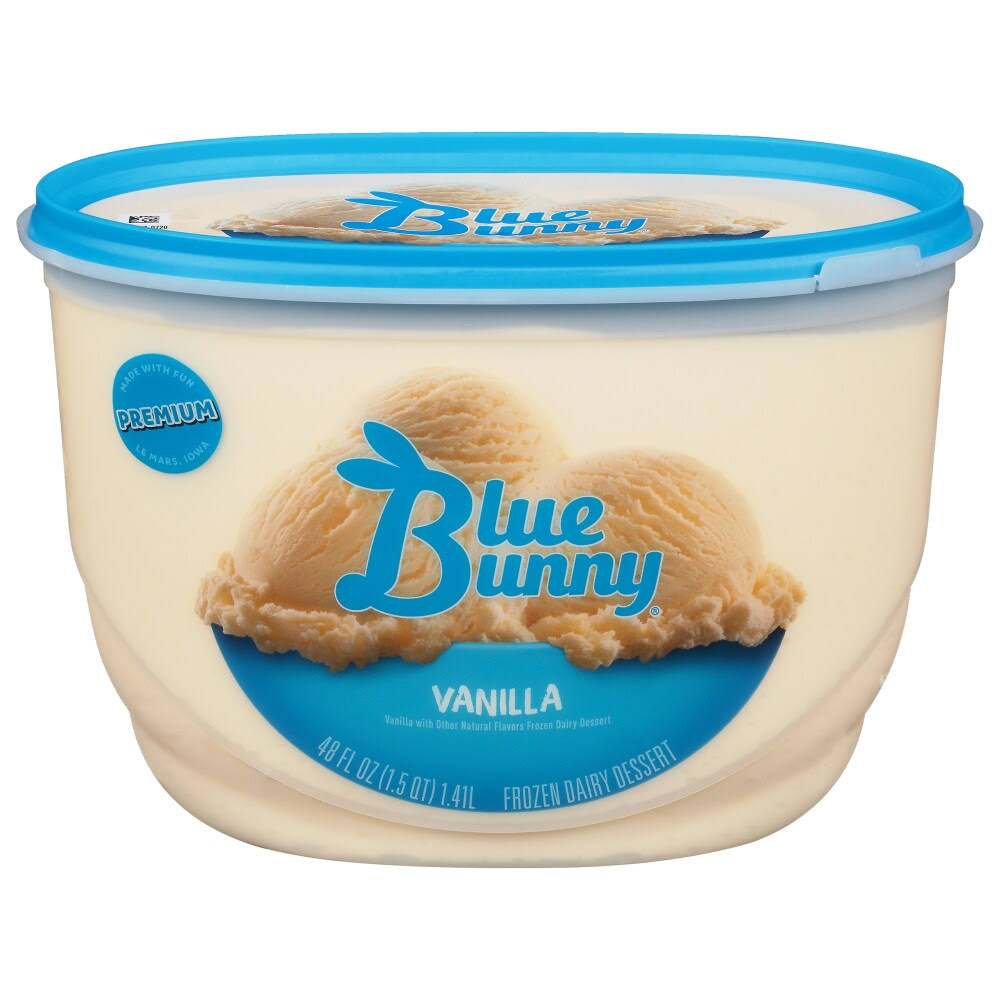 Blue Bunny Vanilla Flavored Ice Cream - 48oz