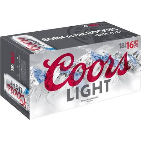 Coors Brewing Company Coors Light Beer - 12oz, 18pk