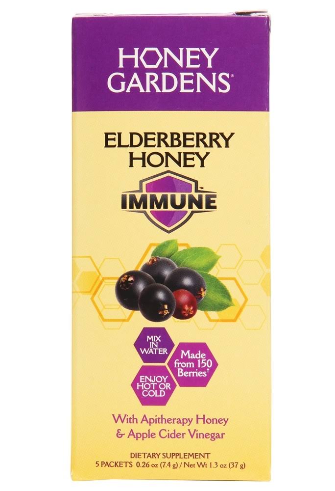 Honey Gardens Elderberry Honey Immune - 5 Packets