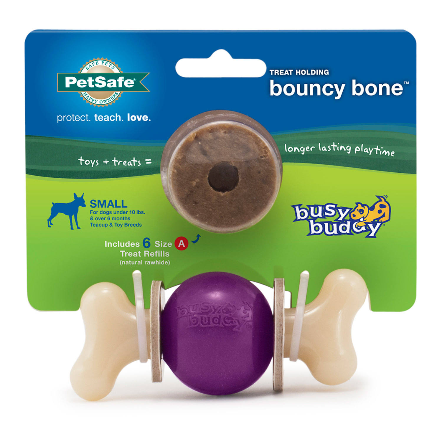 PetSafe Busy Buddy Bouncy Bone Dog Toy - Small