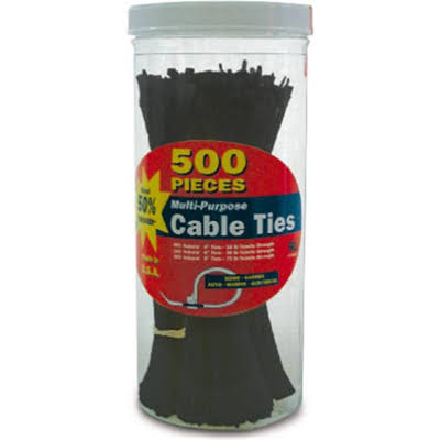 Gardner Bender 71111 Assorted Nylon Cable Tie - Black, 4-8"