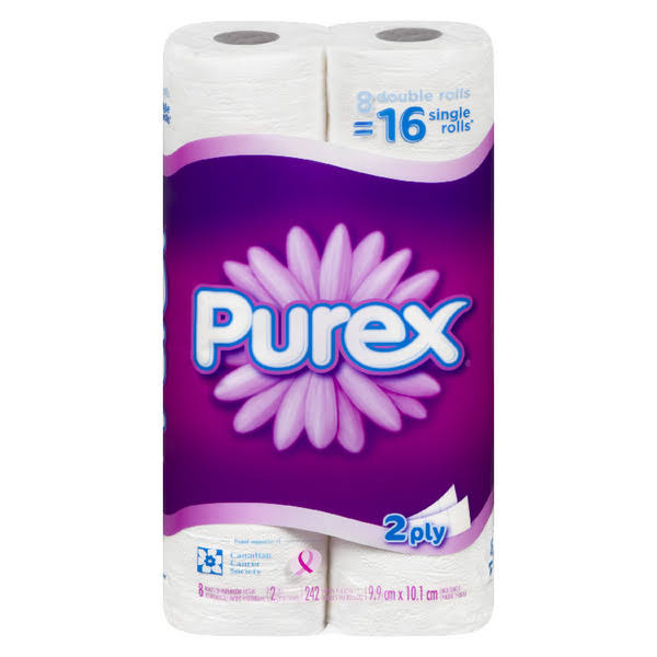 Purex Bathroom Tissue Double Rolls - 8's