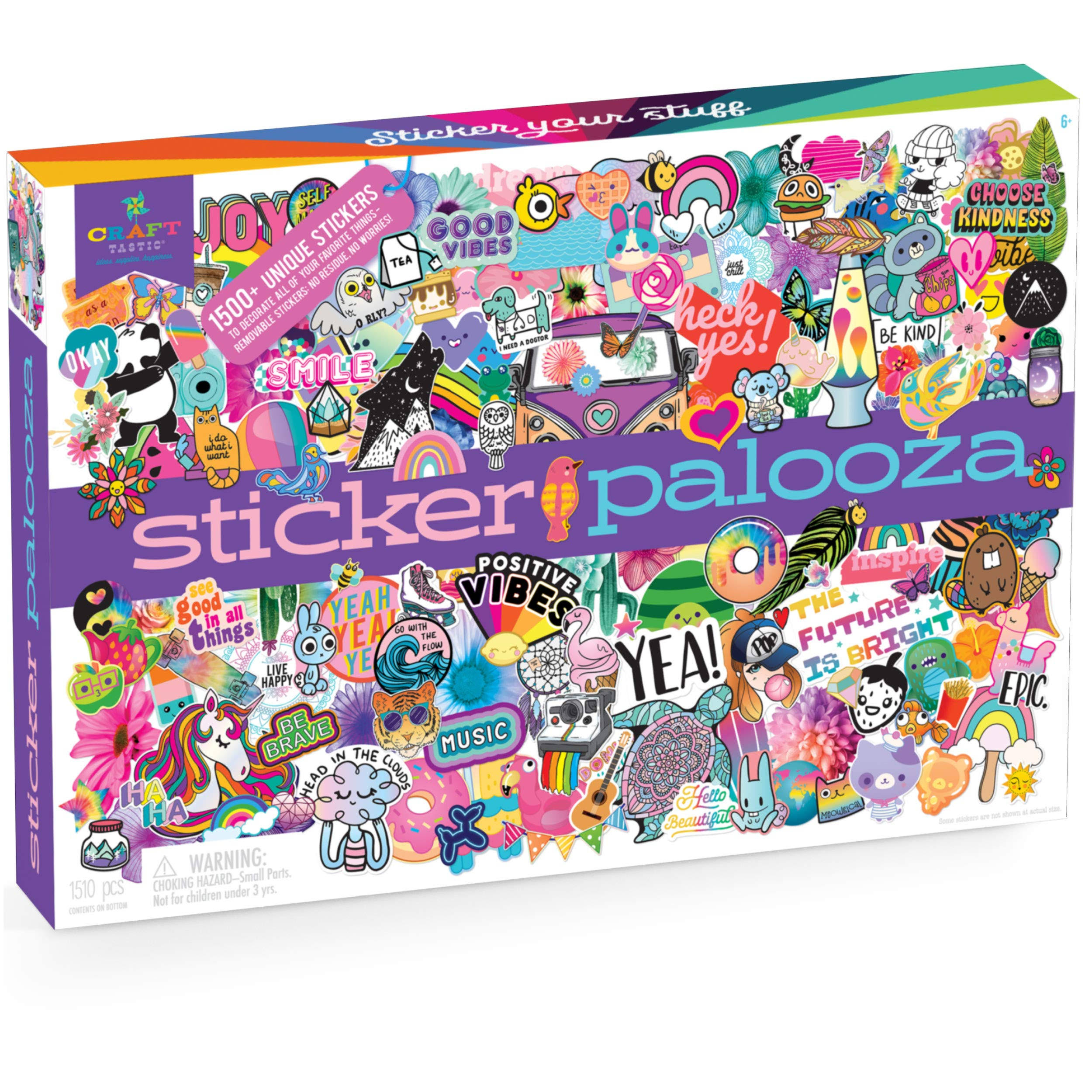Craft-tastic Sticker Palooza Includes 1500+ Cute & Trendy Stickers F