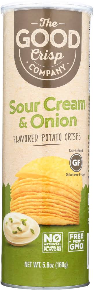 The Good Crisp Company Flavored Potato Crisps Glutenfree Sour Cream & Onion 5.6 OZ.