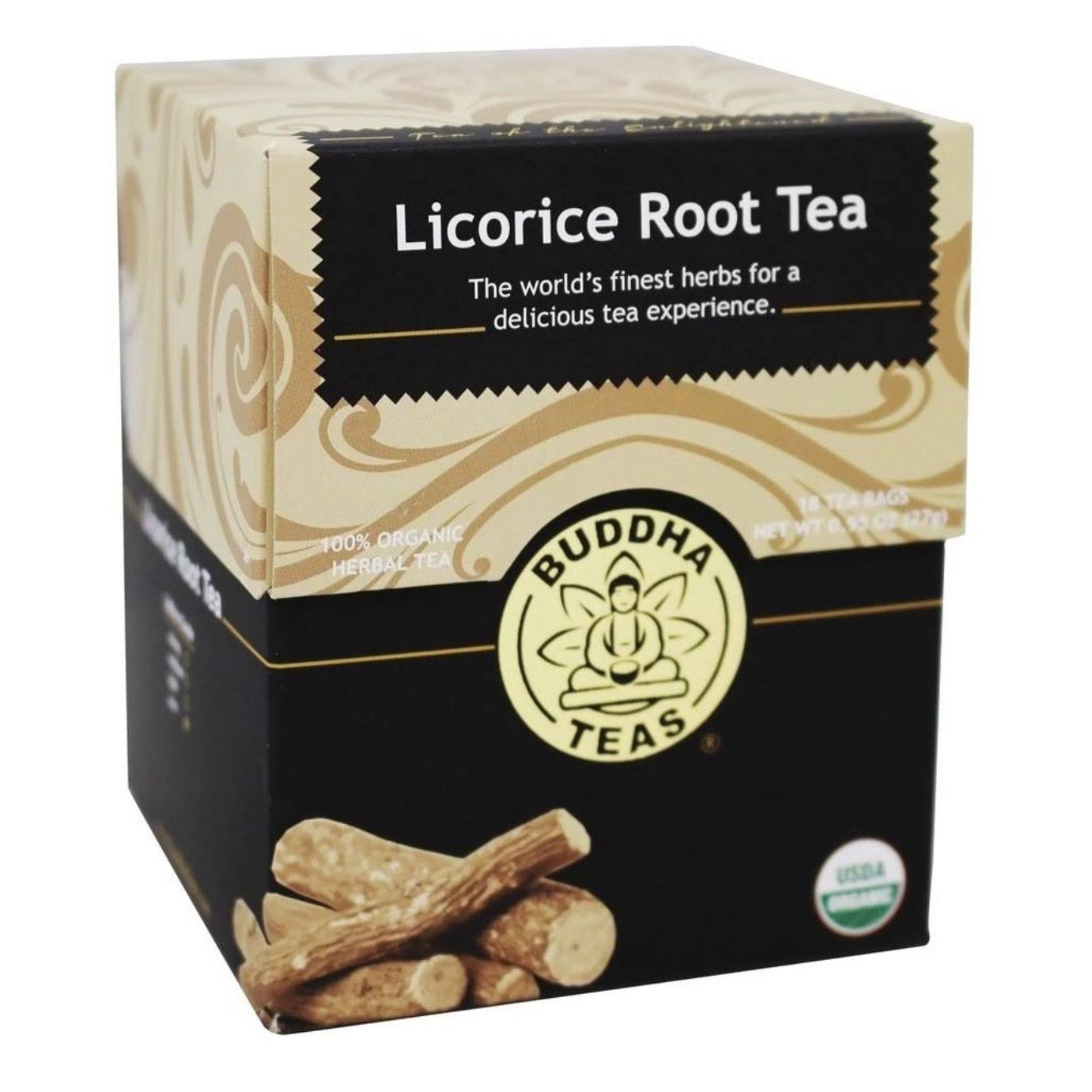 Buddha Teas Organic Herbal Tea - 18 Tea Bags, Licorice Root