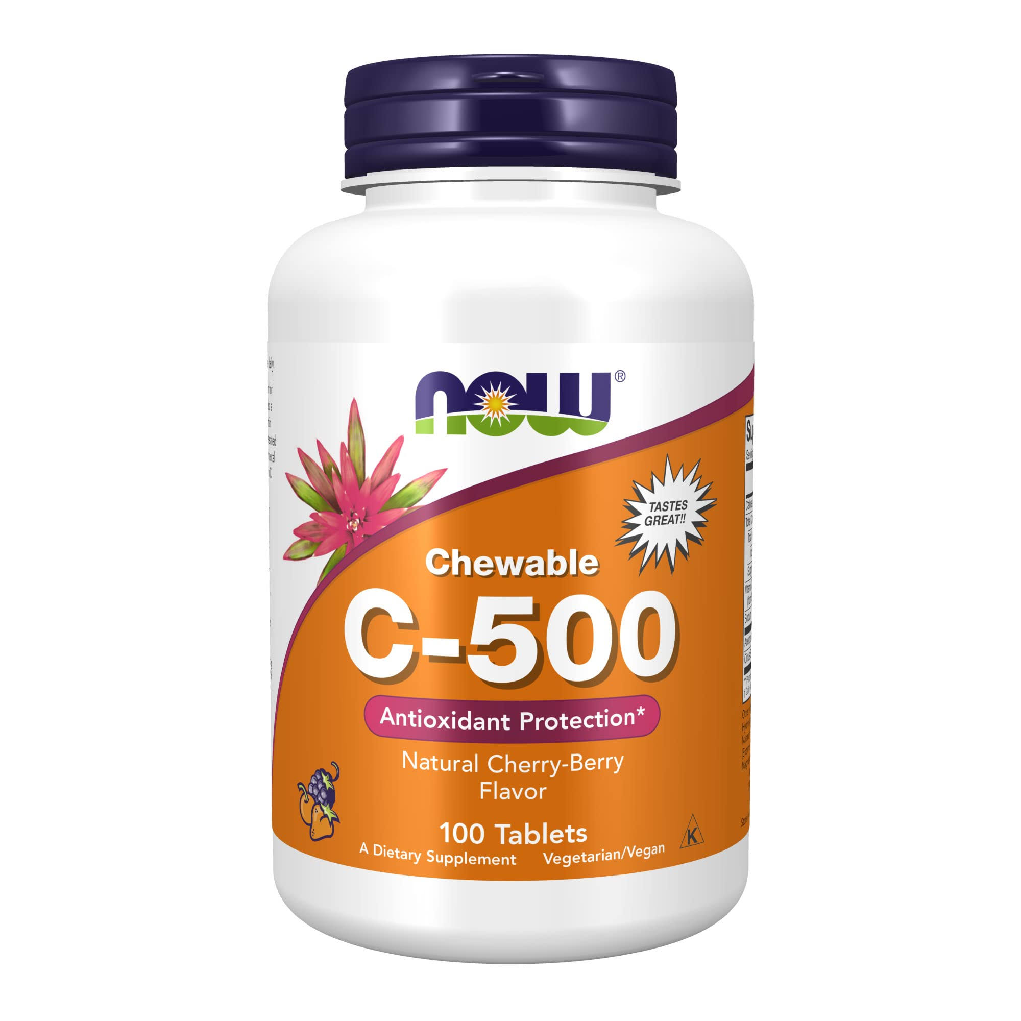 Now Foods C-500 Antioxidant Protection - Cherry-Berry, 100 Tablets