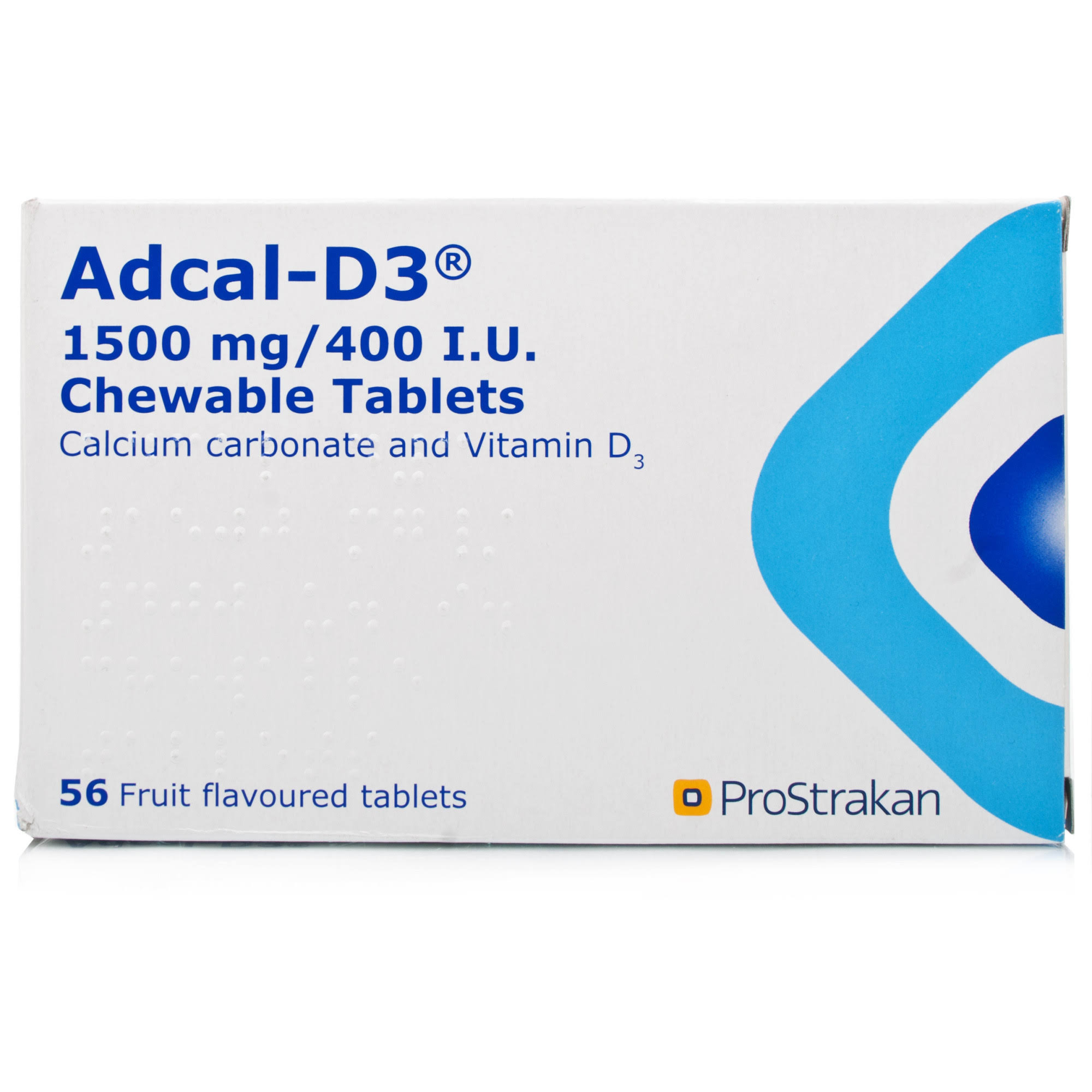 Adcal-d3 Calcium Carbonate & Vitamin D3 Tablets - 56ct
