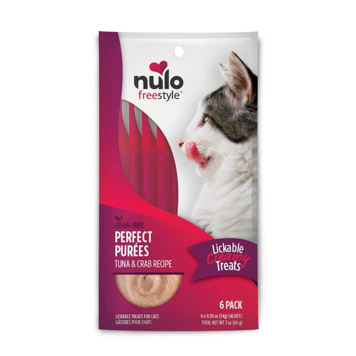 Nulo Freestyle Perfect Purees Tuna & Crab 0.5 Ounce (Pack of 6)