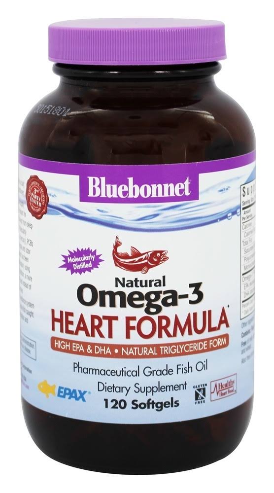 Bluebonnet Nutrition Omega 3 Heart Formula Dietary Supplement - 120ct