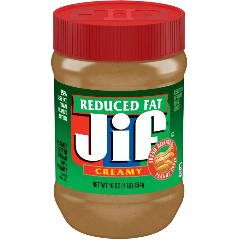 Jif Reduced Fat Peanut Butter Spread - 16oz, Creamy