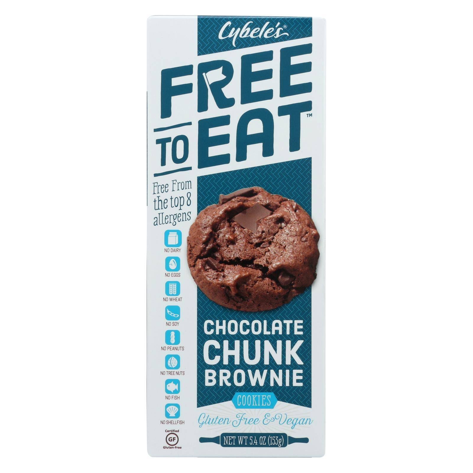 Cybele's Free-to-Eat Vegan & Gluten-Free Cookies Chocolate Chunk Brownie