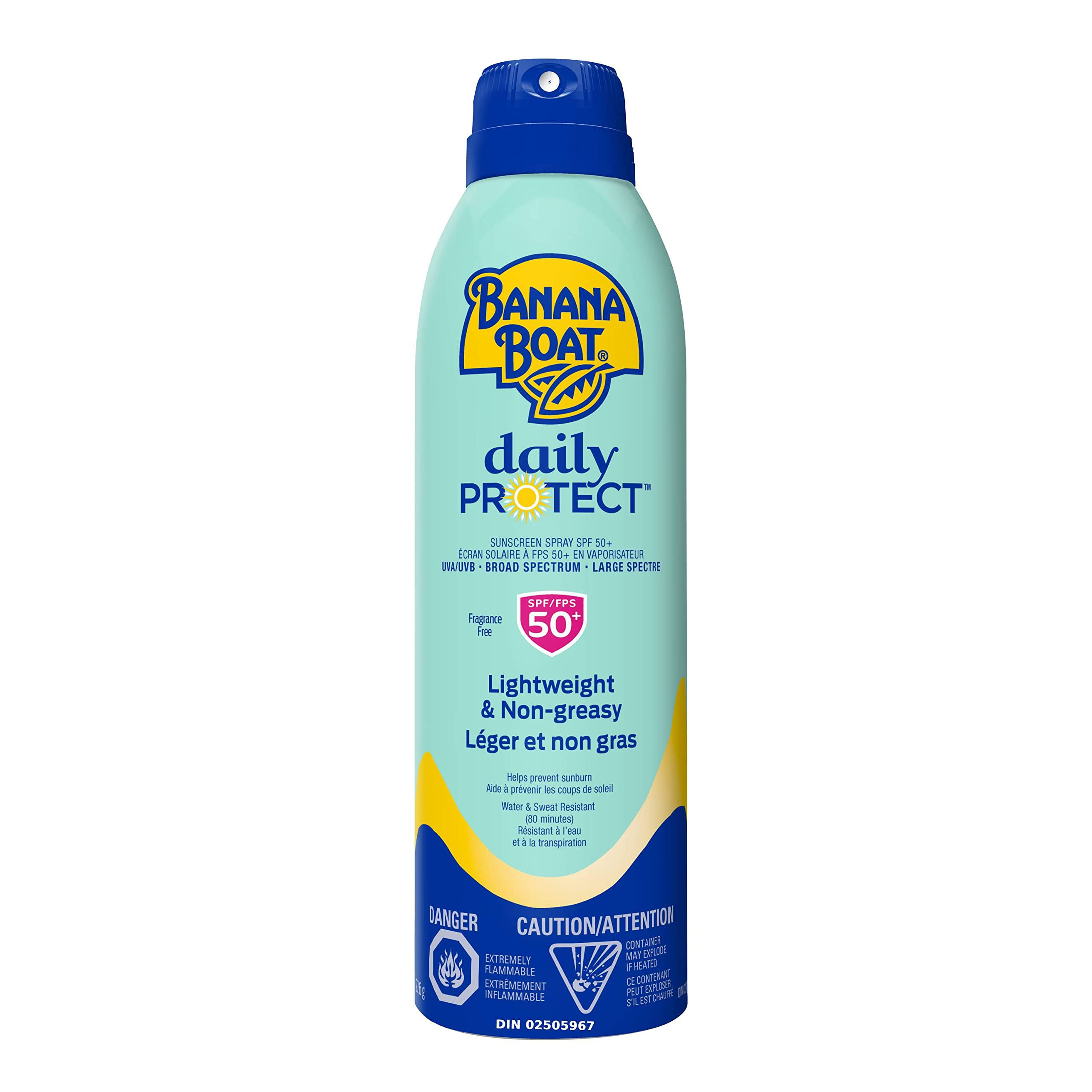 Banana Boat Daily Protect Daily Sunscreen Spray 50+ 226.0 G