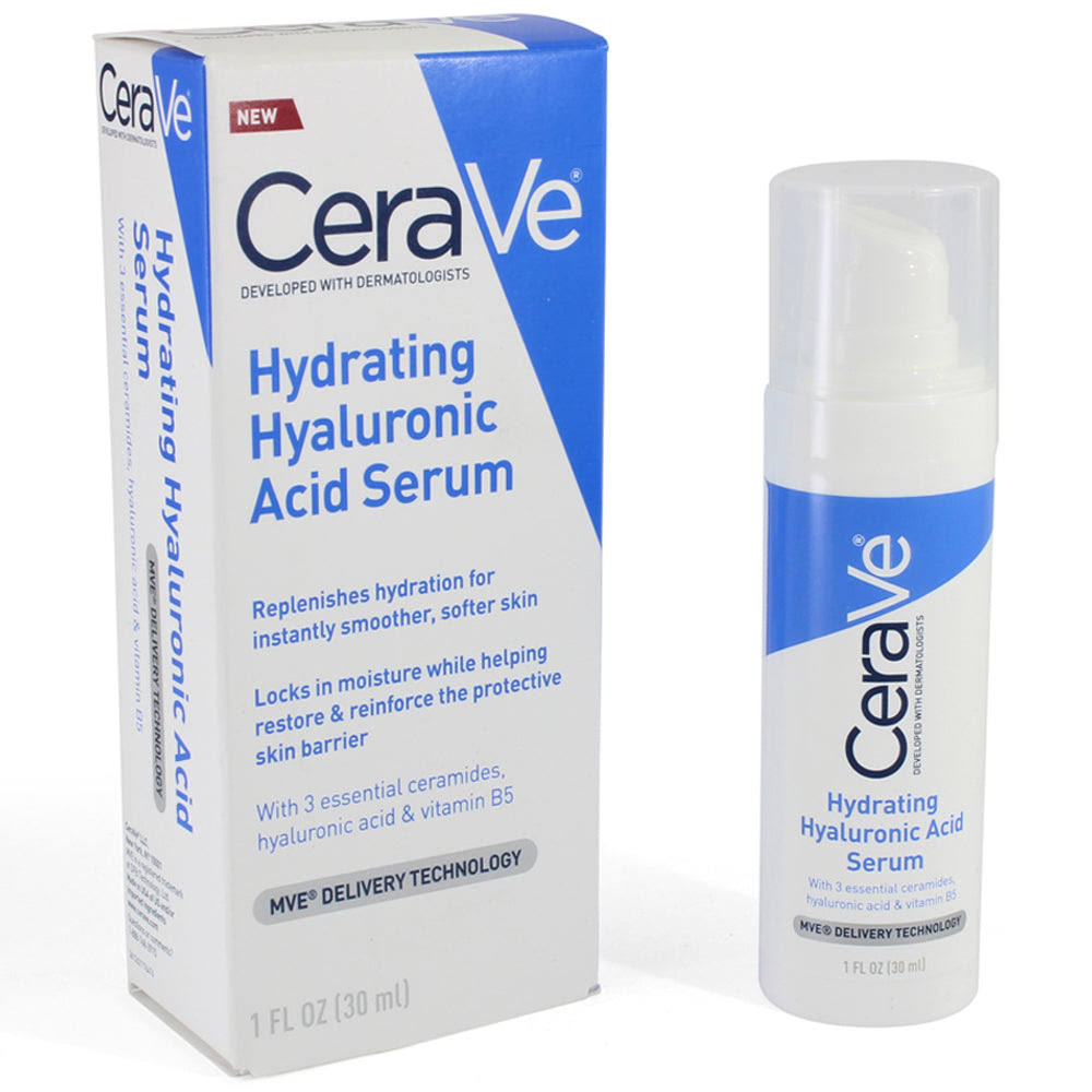 CeraVe Hydrating Hyaluronic Acid Face Serum - 1oz