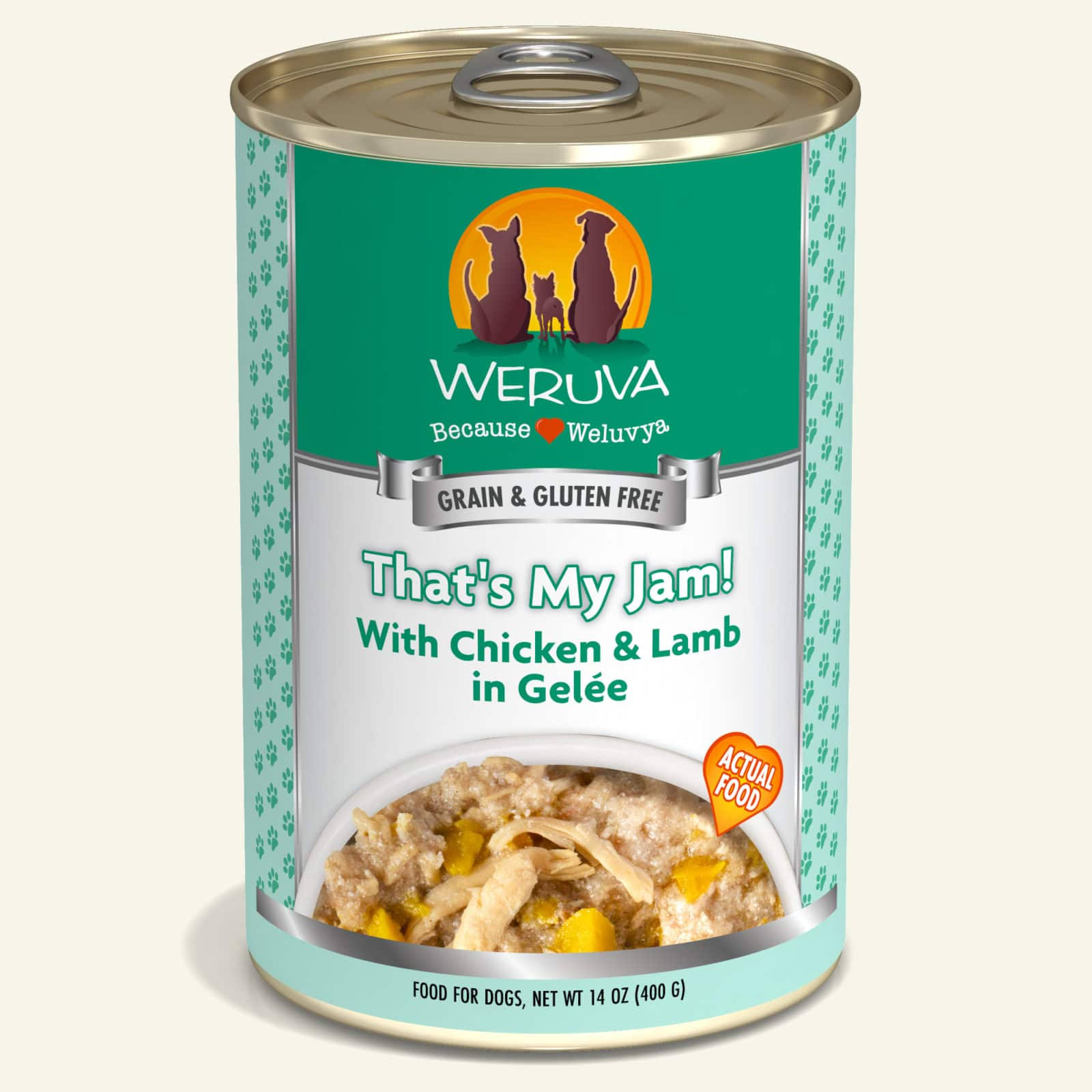 Weruva Grain-free That's My Jam Dog Food - Chicken and Lamb In Gelee, 14oz