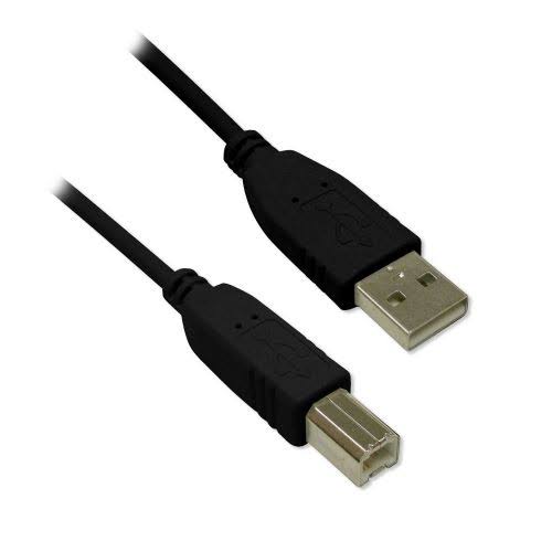 BLUEDIAMOND Retail USB 2 AB Cable BK, 3ft