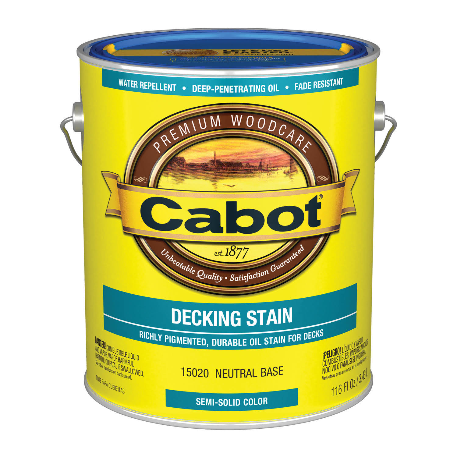 Cabot Semi-Solid Oil-based Decking Stain Neutral Base Tintable 1 Gal.