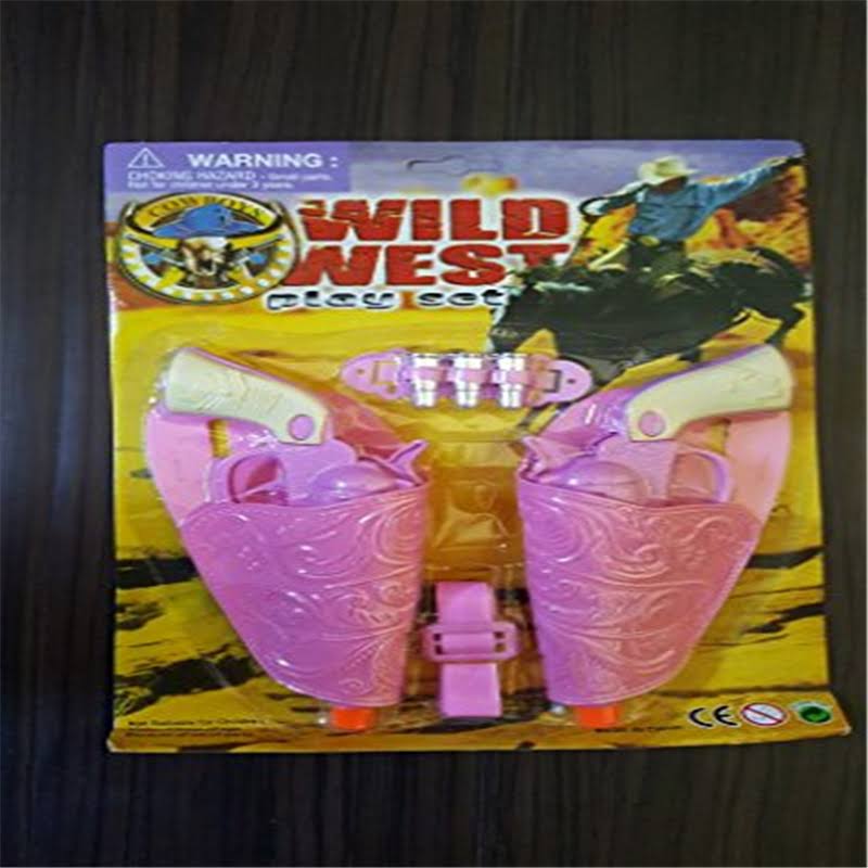Wild West Pink Toy Gun Play Set for Girls - Cowgirl Costume