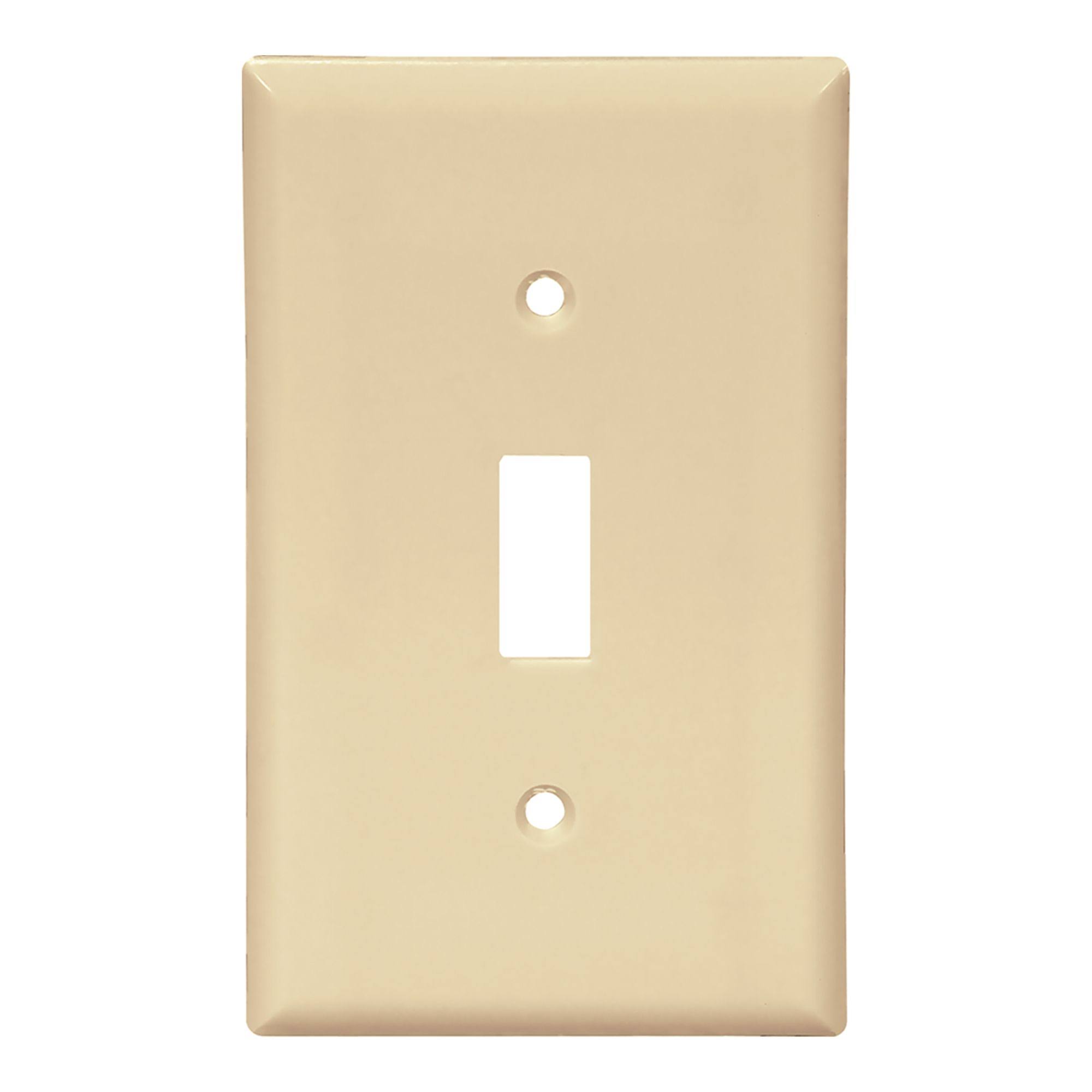 Cooper Wiring Devices Single Toggle Wall Plate - Ivory